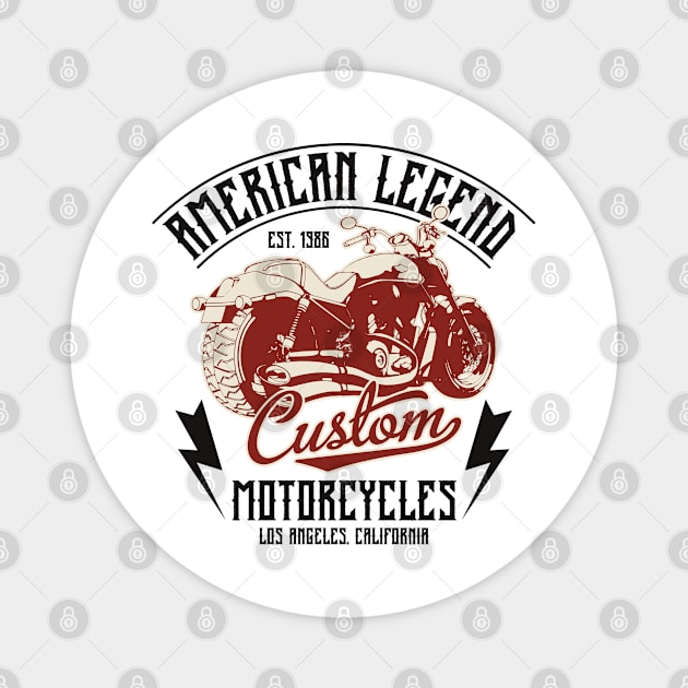 American legend motocycle Magnet by Design by Nara